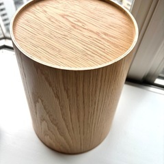 無印良品の丸型（円筒型）ゴミ箱の画像