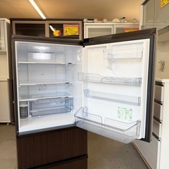 【超美品‼️】アクア 2021年製 272Lノンフロン冷凍冷蔵庫 自動製氷 旬鮮チルド ダークウッドブラウン♪の画像