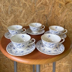 Virginia 花柄　カップ&ソーサー　5客の画像