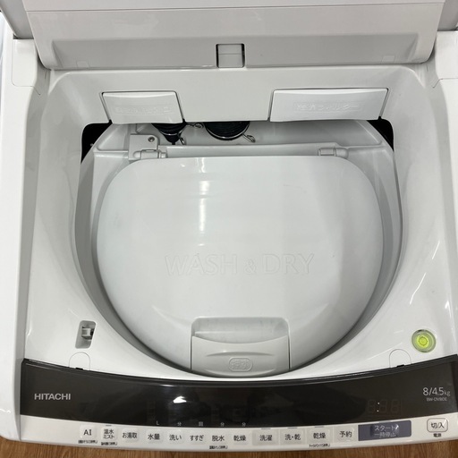 「安心の6ヶ月保証付。【縦型洗濯乾燥機 HITACHI BW-DV80E 8.0kg 4.5kg 2020年製】取りに来れる方限定。」