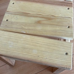 木製子供用チェア　踏み台　2脚セット　　の画像