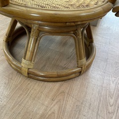 ☆ドリーム荒牧店☆ジモティー割引有☆【クリーニング済】ラタンチェア/現状販売の画像