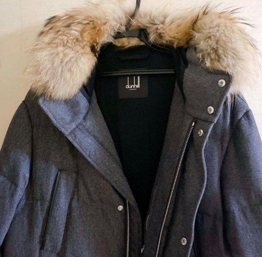 極美品　Dunhill ダウンジャケット　カシミアファー付き