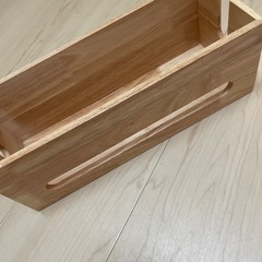 ケーブル収納ケース天然木の画像