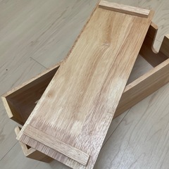 ケーブル収納ケース天然木の画像