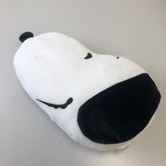 SNOOPY 顔のクッション　汚れあり　no.2682の画像
