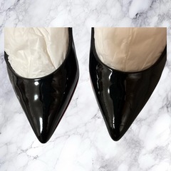 美品 DIANA ダイアナ ブラック ポインテッドトゥ ハイヒールの画像