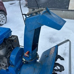 【売約済】除雪機YAMAHA 動作確認済み一発始動　セル付き　サイドクラッチ 2段シューター　 スノーメイトYT875 　ヤマハSNOWMATE８馬力75cm幅　北海道札幌市③の画像