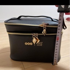 【新品】鏡付き 収納ポーチ 旅行 持ち運び 携帯 ポーチ メイクポーチの画像