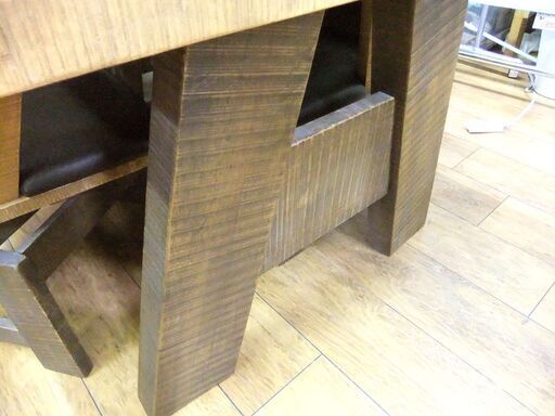 6人掛け 大型ダイニングテーブルセット 回転イス6脚 テーブル 200cm×90cm 中古 札幌市厚別区 厚別店 6人掛け 大型ダイニングテーブルセット 回転イス6脚 テーブル 200cm