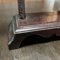 木製 龍の筆掛け 14本掛け おまけ付き 書道用具 筆置き スタンドの画像