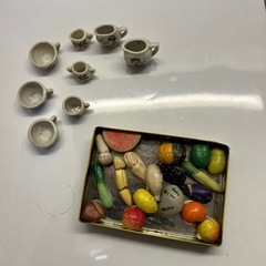 ミニチュア／陶器/鑑賞/ママゴトSETの画像