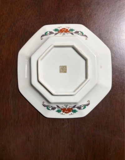 有田焼青藍窯古伊万里金蘭手八角皿 (松落紘音) 佐賀の食器《和皿》の