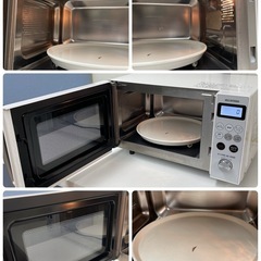 R502 ☀️ アイリスオーヤマ オーブンレンジ（ヘルツフリー）20年製 MO-T1501 ⭐ 動作確認済 ⭐ クリーニング済の画像