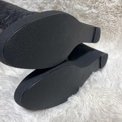 早い者勝ち✨️【極美品】バーバリーブルーレーベル キルティング ロングブーツ 23cm 黒の画像