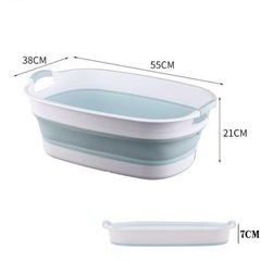 ベビーバス折りたたみ式　美品！湯温計おまけつきの画像