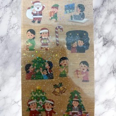 サンリオ、リラックマ、いらすとや、クリスマスキャラクターシール 4枚セット⑤の画像