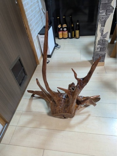 （値下げ)天然木　置物　　