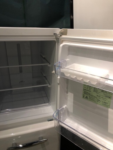 【レトロデザイン】ANG-RE151-B1(W) 冷蔵庫 149L 極美品　2022年製