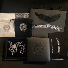 クロスネックレス　ツイストチェーン　ダブルクロス　リバーシブル　CH刻印　の画像