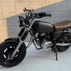 AC16 エイプ50 80ccにボアアップ　　　　　
カフェレーサー仕様　 カスタム車 広島市発 の画像