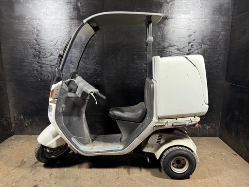 ★支払総額5.5万円★関東圏内即日配送可能！ 全車走行テスト済み！ ホンダ ジャイロ2 白 TA02 リアボックス付き！ ミニカー登録可能！ 2ストのためオイル注ぎ足すだけ！　