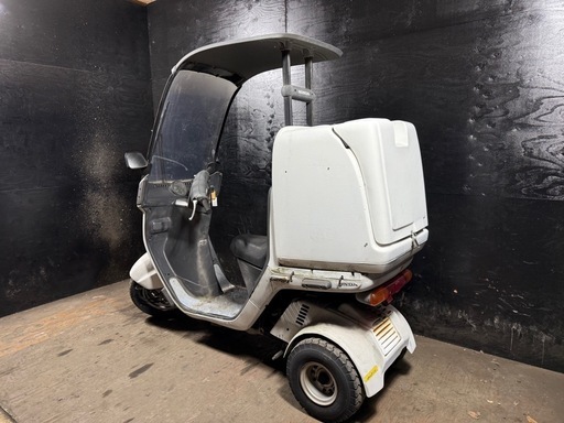 ★支払総額5.5万円★関東圏内即日配送可能！ 全車走行テスト済み！ ホンダ ジャイロ2 白 TA02 リアボックス付き！ ミニカー登録可能！ 2ストのためオイル注ぎ足すだけ！　