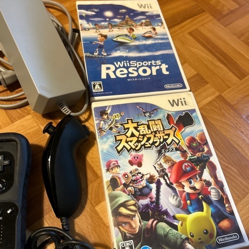 決まりました　任天堂　wii 本体　コントローラー　カセットのセット　動作確認済み　美品です‼︎