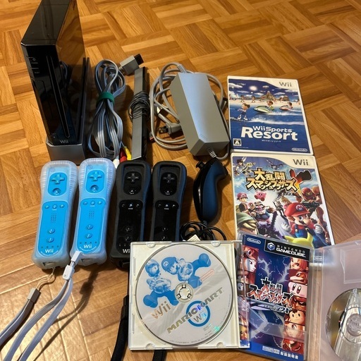 決まりました　任天堂　wii 本体　コントローラー　カセットのセット　動作確認済み　美品です‼︎