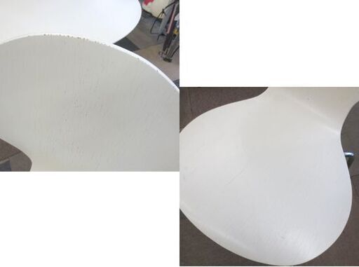 椅子2脚付き 円卓 ダイニングテーブル 丸テーブル ホワイト 幅87cm ダイニングテーブル  ラウンド カフェ 家具 札幌 北20条