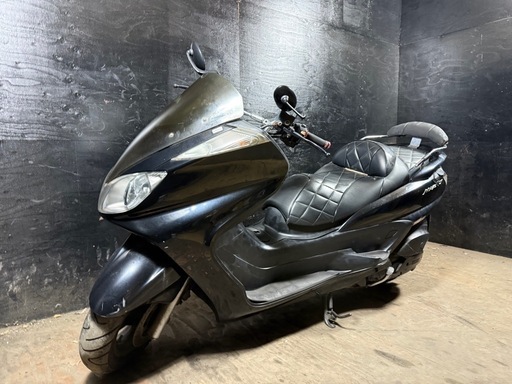 ★支払総額5.8万円★激安バイク続々入荷中！ 買取、下取り可能です！ ヤマハ グランドマジェスティ 黒 SG15J 社外マフラー！ バックレスト！ ダイヤカットシート！ セキュリティアラーム付き！　