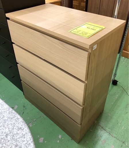 【ドリーム川西店御来店限定】☆ジモティー見たよ♪割引☆ IKEA ４段チェスト MALM マルム  クリーニング済み 【2125560000046506】