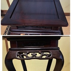 透かし彫り　飾り台/香炉台の画像