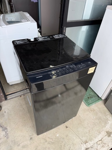 NO B769?福岡市内配送設置無料✨?TWINBIRD(ツインバード) 全自動洗濯機 5.5kg WM-ED55B ブラック 幅56