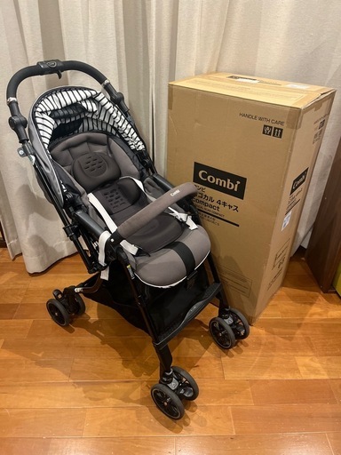 レインカバー付き】 Combi スゴカルα 4キャス ベビーカーエッグショック