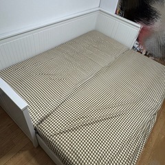 【値下げ】IKEA HEMNES引き出し3つマットレス付きの画像