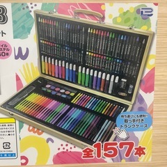 新品未使用‼️  ウッドボックス ペンセット 157本の画像