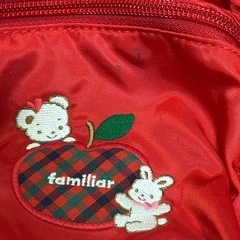 familiar  赤リュックサックMの画像
