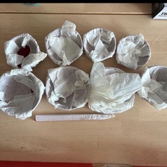 お食い初め用 赤い皿と小皿セットの画像