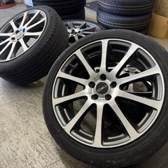 30 50プリウス用！純正オプションTRDアルミ！タイヤまだ目残ってます⭐︎ナット付の画像