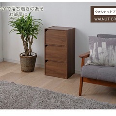 カラーボックス 3段 扉付 
収納ボックス