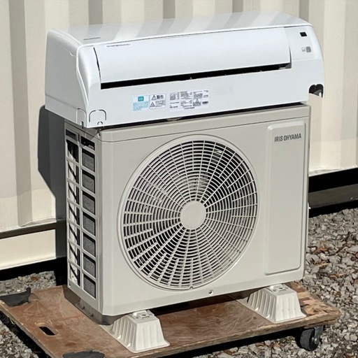 取付け可 ! !◇アイリスオーヤマ エアコン 6畳用 2023年 内部クリーン 単相100V IKF-224G 高圧洗浄済み！保証付き