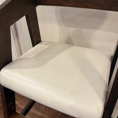 ダークブラウン　ハイチェア　子ども椅子の画像