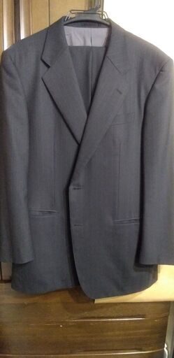 【早い者勝ち】LANVIN（ランバン）オーダーメイドスーツ2着／濃紺ストライプ・グレー【単品可】