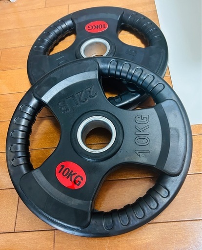 オリンピックプレート 10kg 2枚組 径50mm 【すぐ発送】