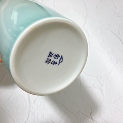 深川製磁 花瓶 色絵彩磁の画像