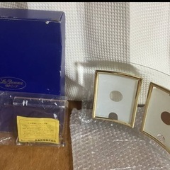ラドンナ/2面型フォトフレーム 未使用に近い開封保管品 ガラス製 LADONNA の画像