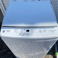美品 水洗い清掃済み AQUOS 洗濯機 AQW-S7E9  e1715-1Fの画像