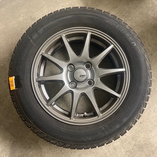 中古スタッドレスタイヤ　ホイール付き175/65R14　4本セット YOKOHAMA ice GUARD iG30
