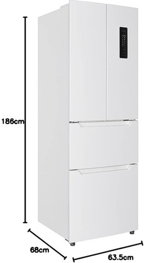 MAXZEN  冷蔵庫320L 4ドア　2人暮らし推奨
